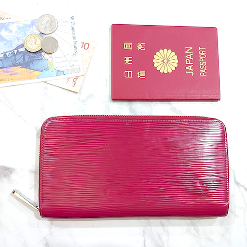 【Louis Vuitton】長財布 ジッピーウォレット エピ M60305 フューシャ.