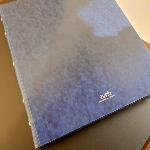 HERMES エルメス リング ノート ノベルティ ブルー 青 フランス製.