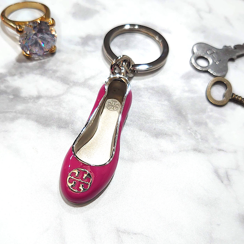 【Tory Burch】 トリーバーチ バッグチャーム キーホルダー バレエ シューズモチーフ.