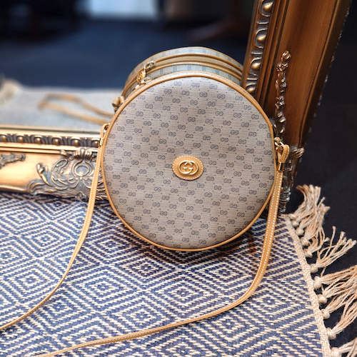GUCCI グッチ 丸型 ショルダーバッグ マイクロGG オールドグッチ.