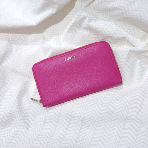 FURLA フルラ 長財布 ラウンドファスナー バビロン BABYLON レザー ピンク.