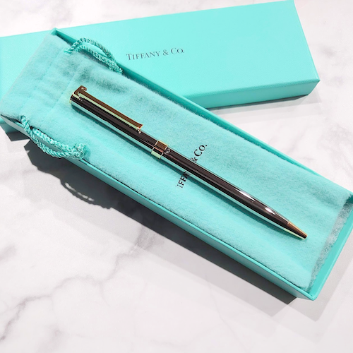 TIFFANY&Co. ティファニー ボールペン T-CLIP Tクリップ ルテニウム.