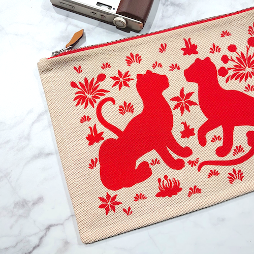 HERMES エルメス ニュー ヨッティングポーチ 豹 レオパード .