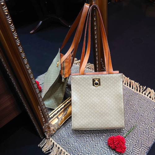 CELINE セリーヌ マカダム柄  トートバッグ ヴィンテージ.