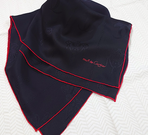 Cartier カルティエ マストライン シルク スカーフ must de Cratier.
