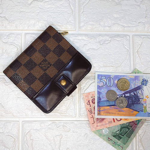 【Louis Vuitton】 ルイ・ヴィトン　ダミエ コンパクト ジップ.