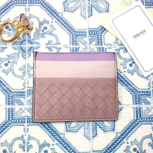 【BOTTEGA VENETA】 ボッテガ・ヴェネタ イントレチャート カードケース.