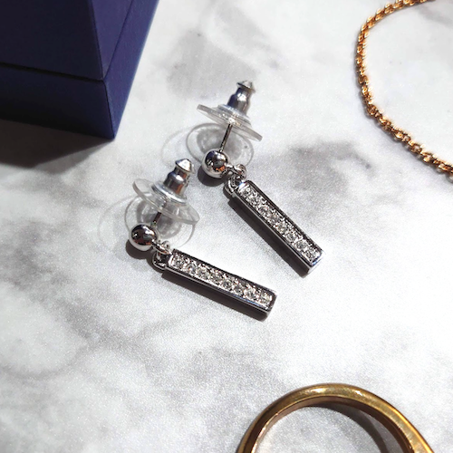 【SWAROVSKI】 スワロフスキー クリスタル シルバー アクセサリー スイングピアス.