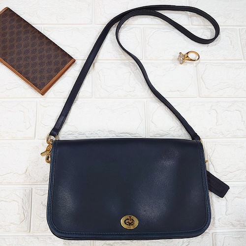 【COACH 】 オールドコーチ グラブタンレザー ショルダーバッグ.