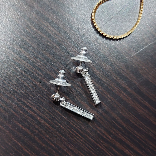 SWAROVSKI スワロフスキー クリスタル シルバー アクセサリー スイングピアス.
