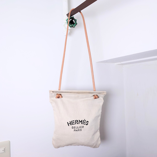 HERMES エルメス ショルダーバッグ アリーヌ PM トワルシェブロン キャンバス ナチュラル.