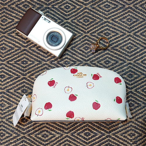 【COACH】 コーチ ポーチ アップルプリント ポーチ.