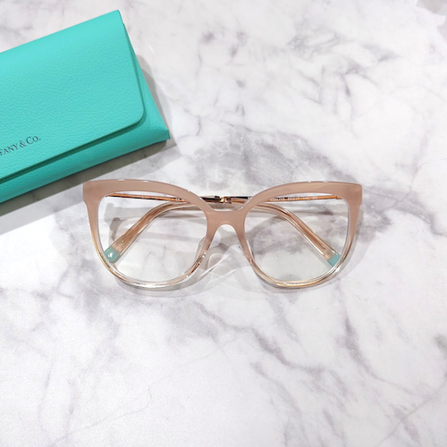 TIFFANY&Co. アイウェア メガネ / 度なし サングラス ピンクフレーム.
