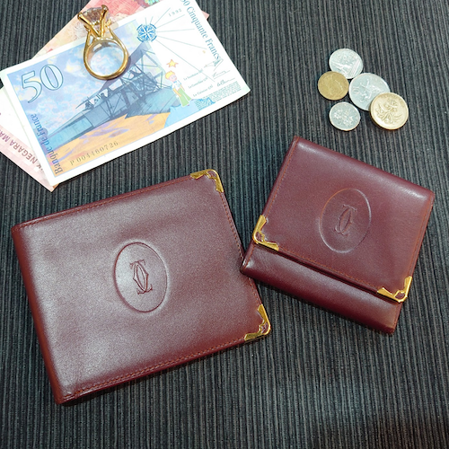 【Cartier】 カルティエ マストライン コインケース＆札入れ.