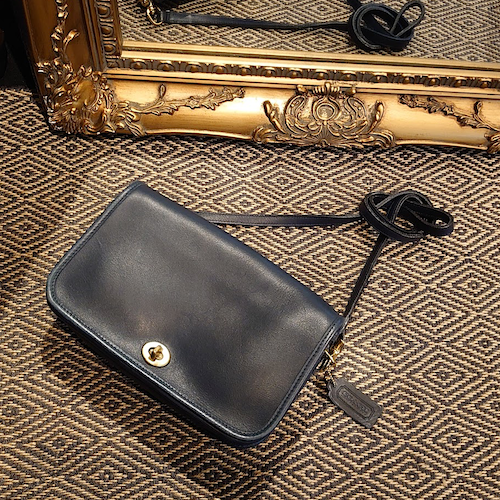 【COACH】 オールドコーチ グラブタンレザー ショルダーバッグ .
