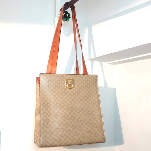 【CELINE】 セリーヌ マカダム柄  トートバッグ.