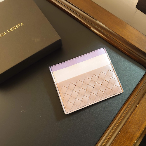 【BOTTEGA VENETA】 ボッテガ・ヴェネタ イントレチャート カードケース.