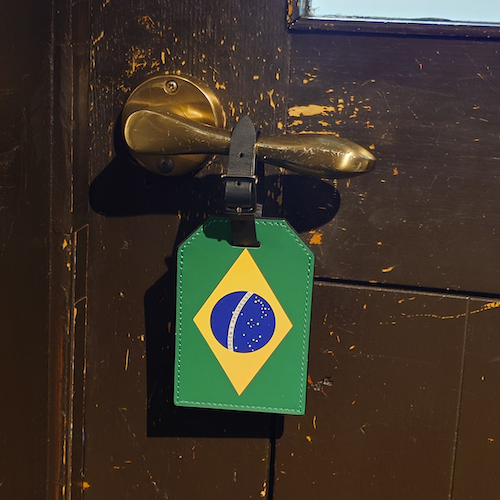 LOUIS VUITTON ネームタグ ラゲッジタグ LV エピ レザー 2018年W杯 ブラジル.