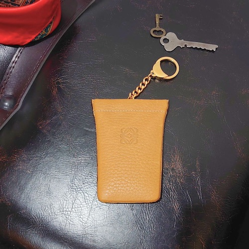 LOEWE ロエベ アナグラム キー&コインケース レザー ヴィンテージ.