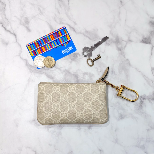 GUCCI グッチ オフィディア キーケース コインケース GGスプリーム キャンバス ベージュ.