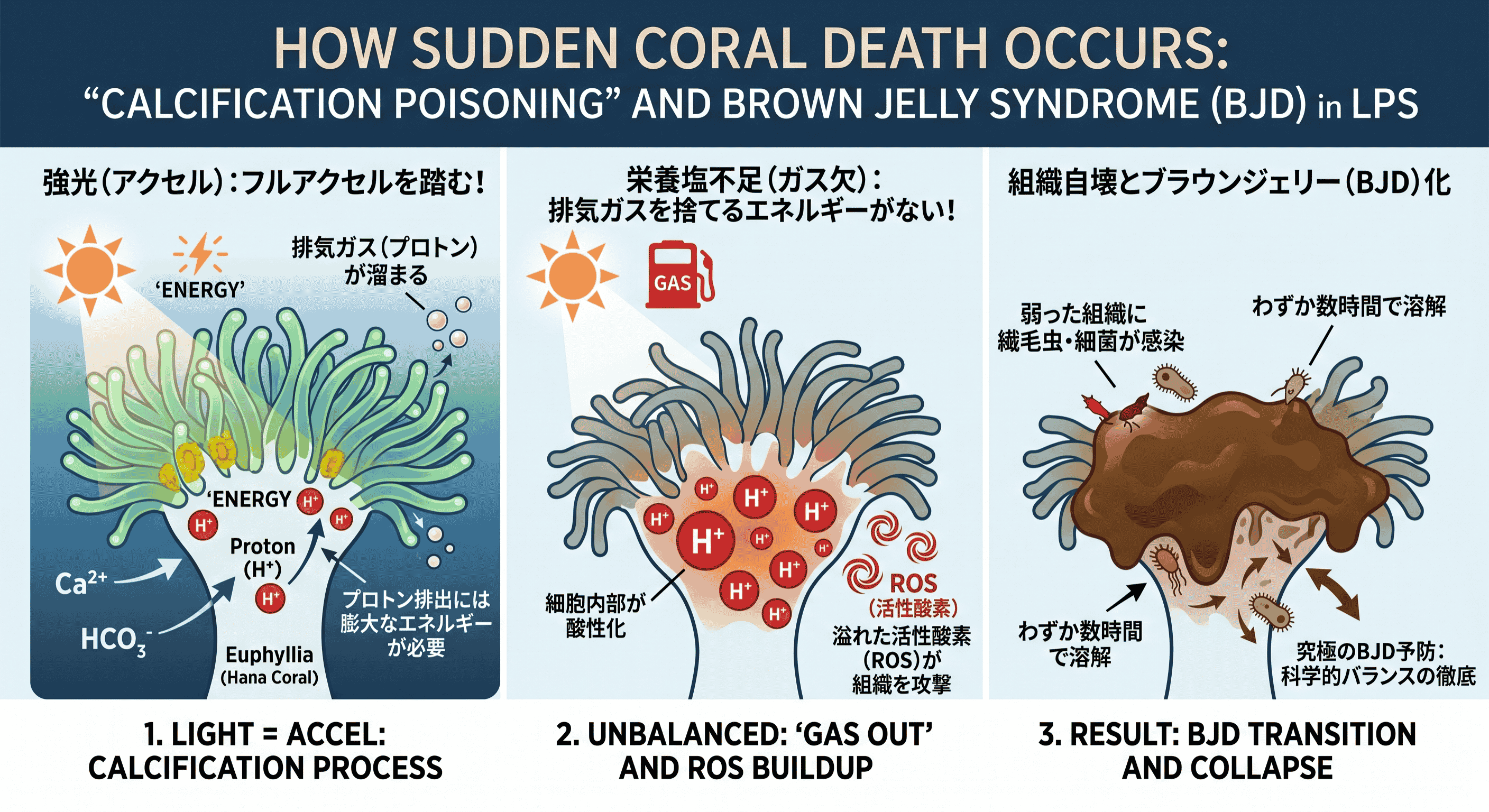 【サンゴ通販ならAqua h|ハナサンゴを襲うブラウンジェリーの正体と、我々の猛省。】