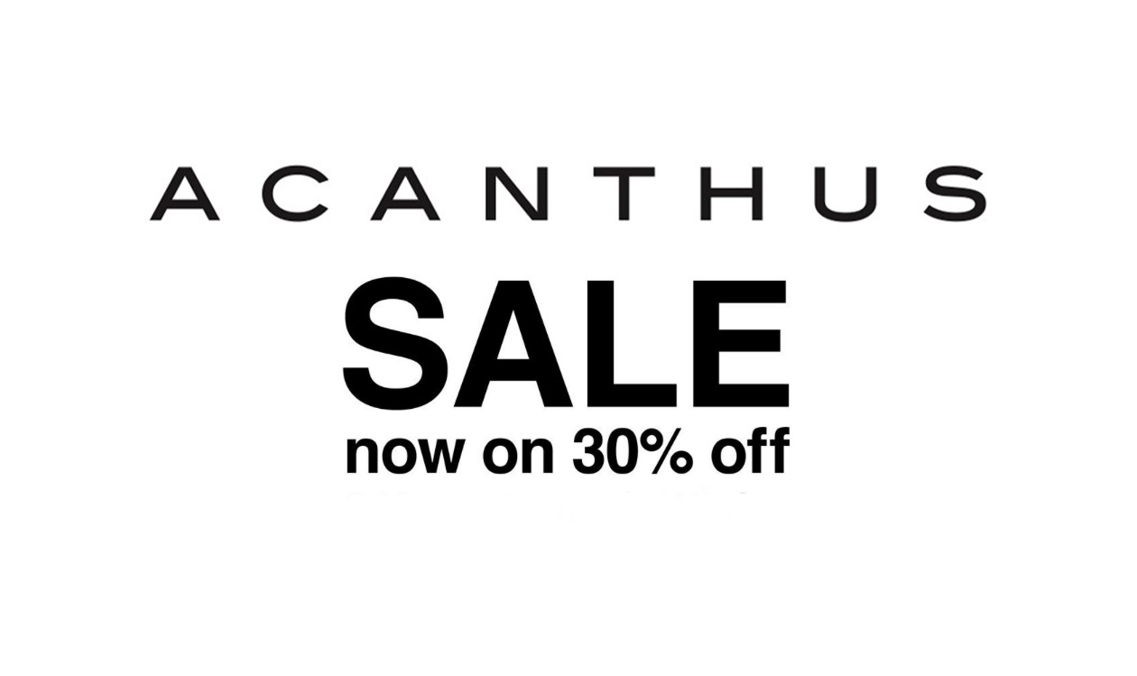 ACANTHUS ONLINE STORE SALE 開催のお知らせ