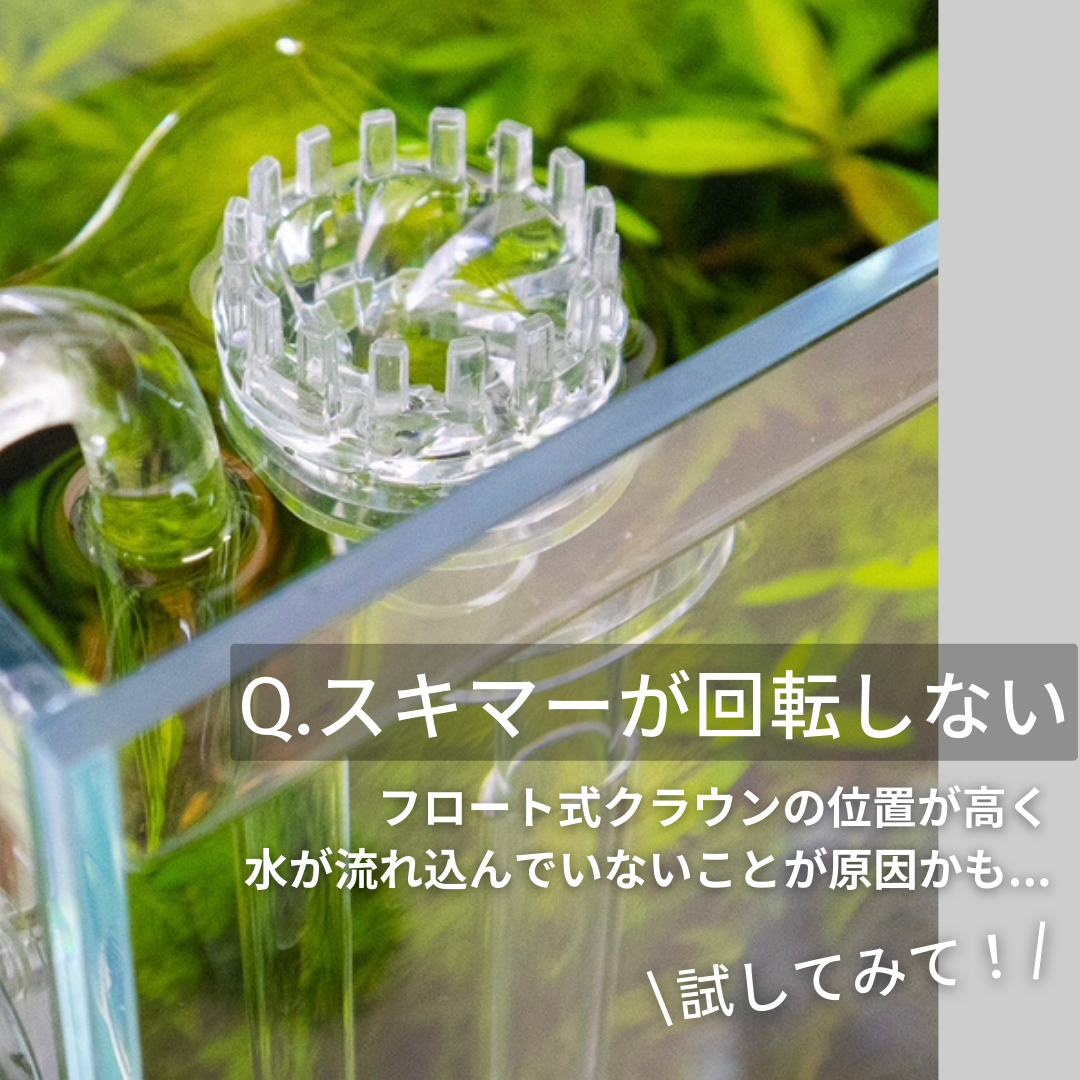 スキマーが回転しないとき！