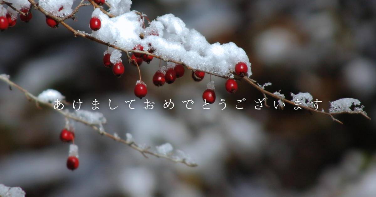 年始のご挨拶とおせちの話♪