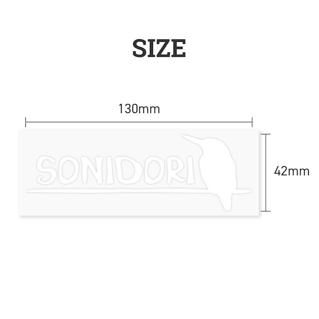 SONIDORIロゴのステッカーを販売開始しました♪