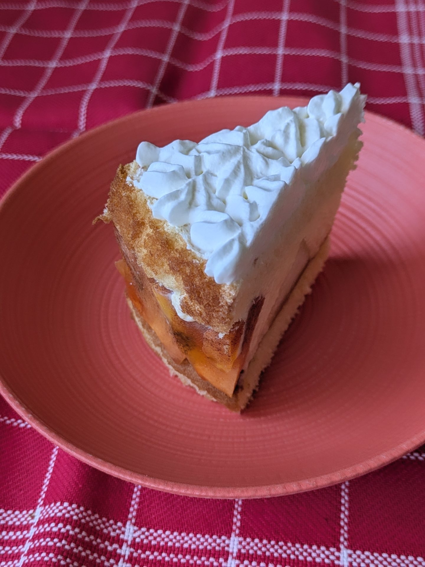 柿のババロアケーキ