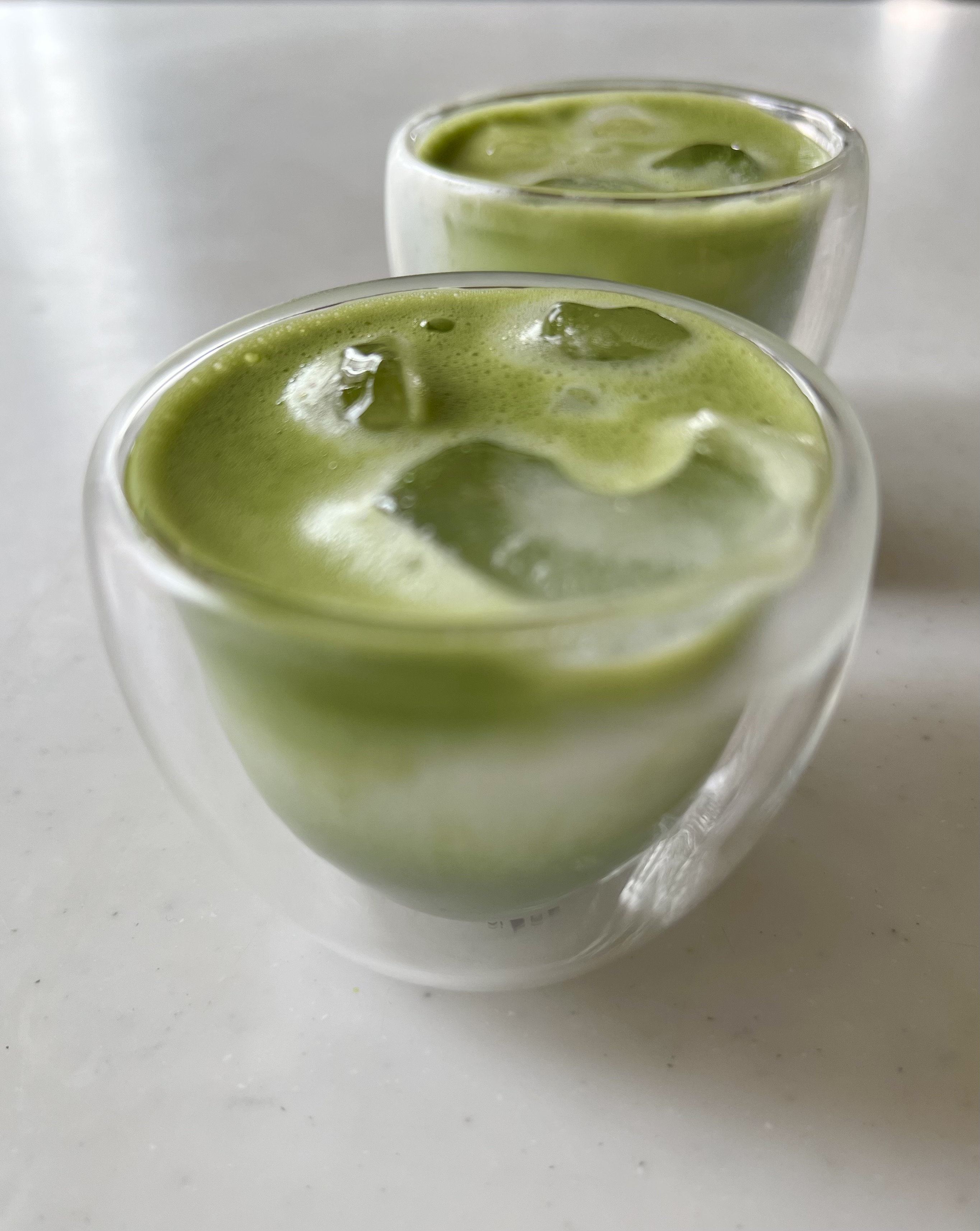 泡あわ抹茶ラテではじめる1日