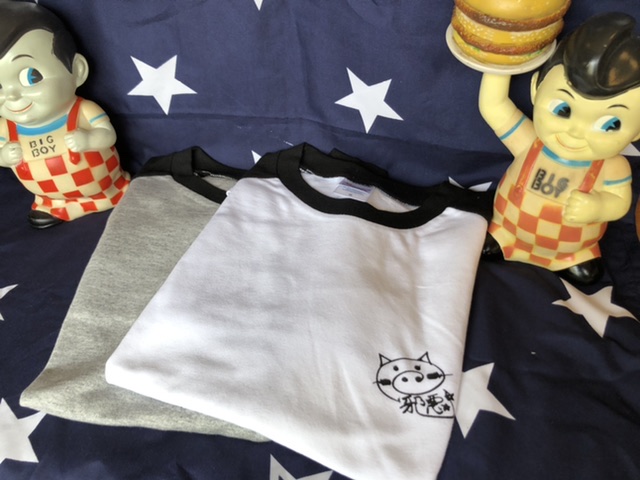 ★new release★#邪悪な子豚★ベースボールt-shirt(七分)★coming soon★