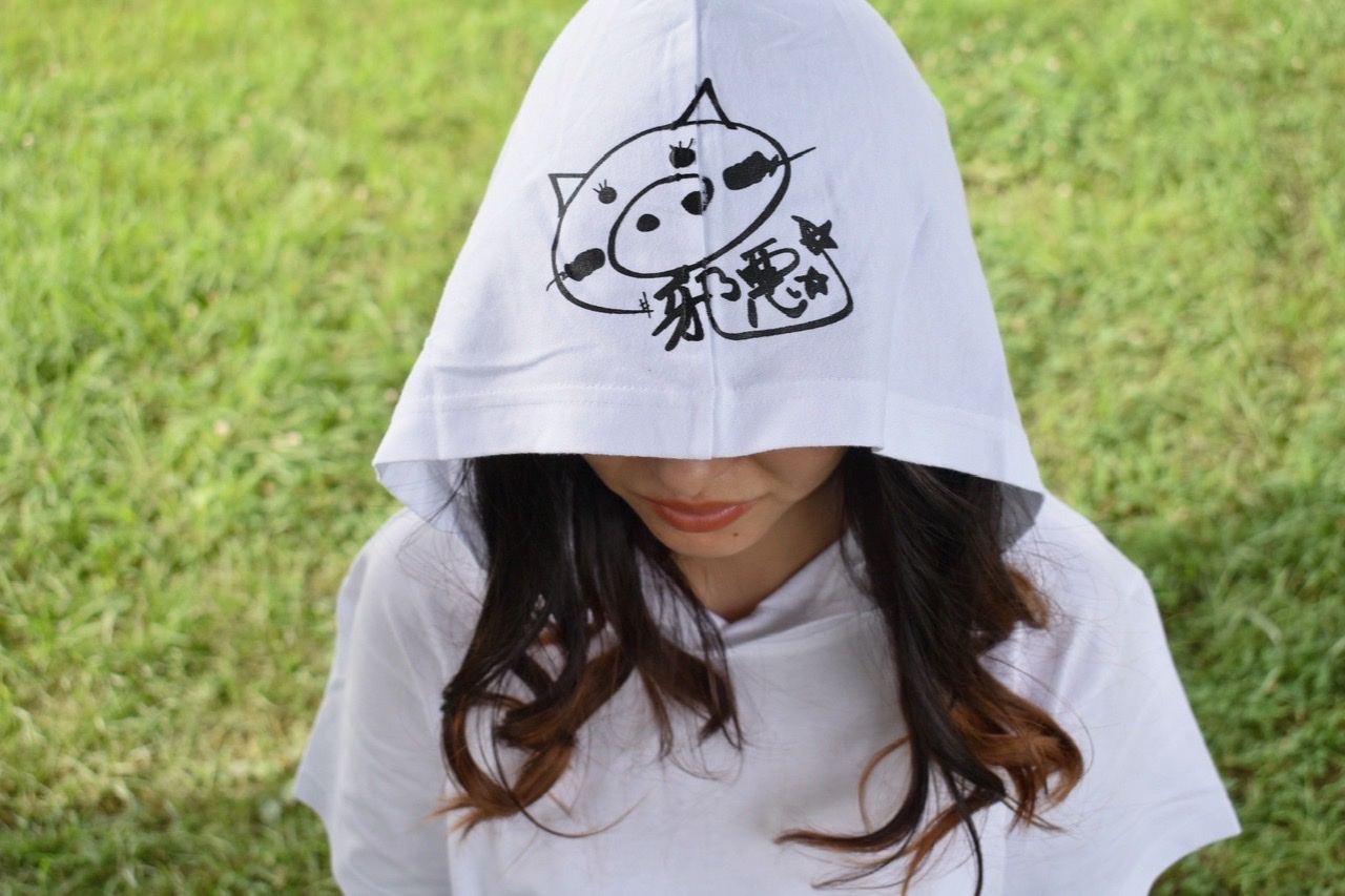★#邪悪な子豚★ヘビーウェイトフーディーTシャツ★発売中🐷