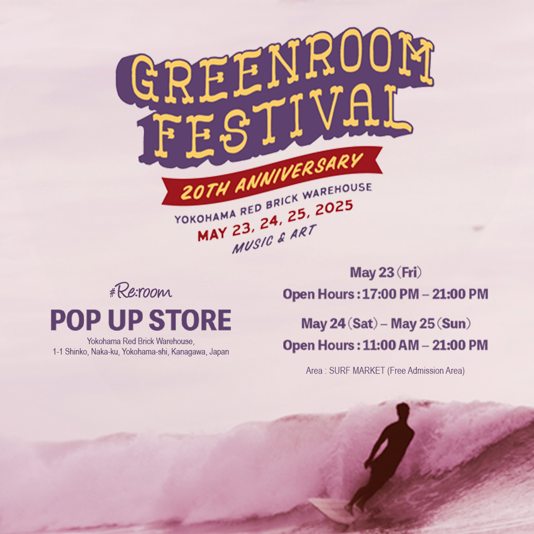 【ポップアップストア@GREENROOM FESTIVAL ’25】 5/23(金)〜25(日)