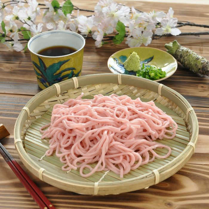 【季節限定】春の香りを打ち込みました。「桜そば」🌸はじまります🌸