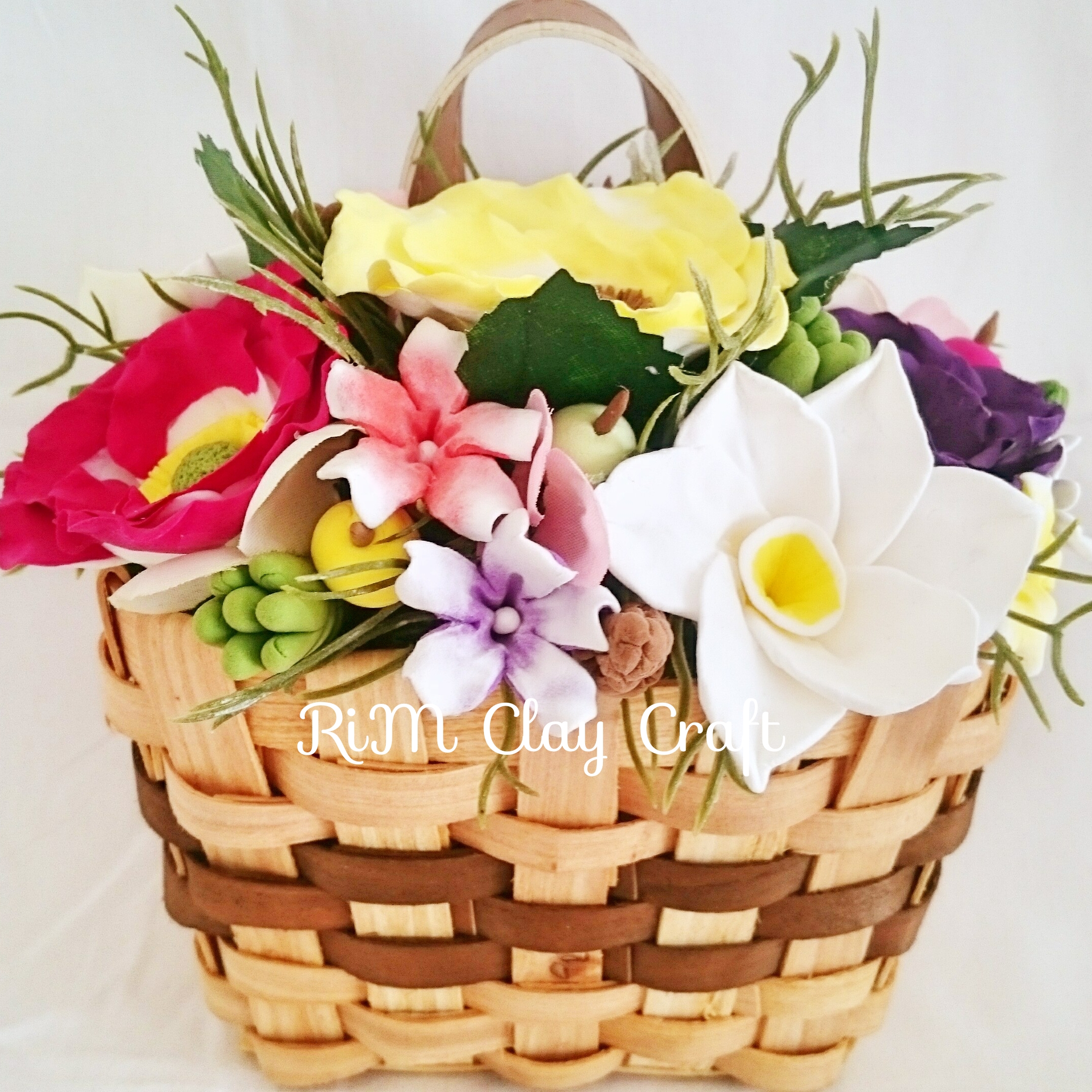 粘土のナチュラルフラワー