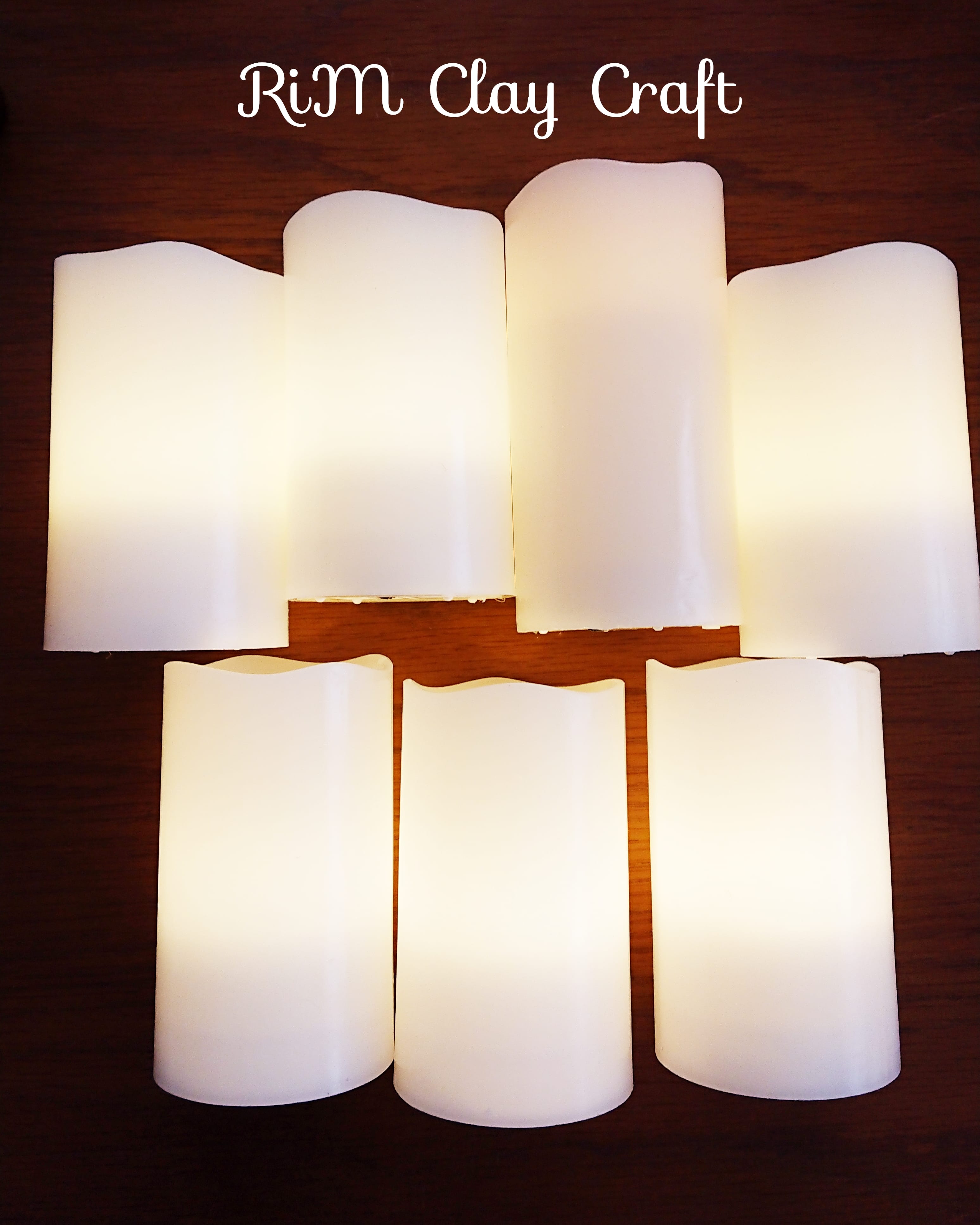 粘土作品展で使う予定のキャンドル