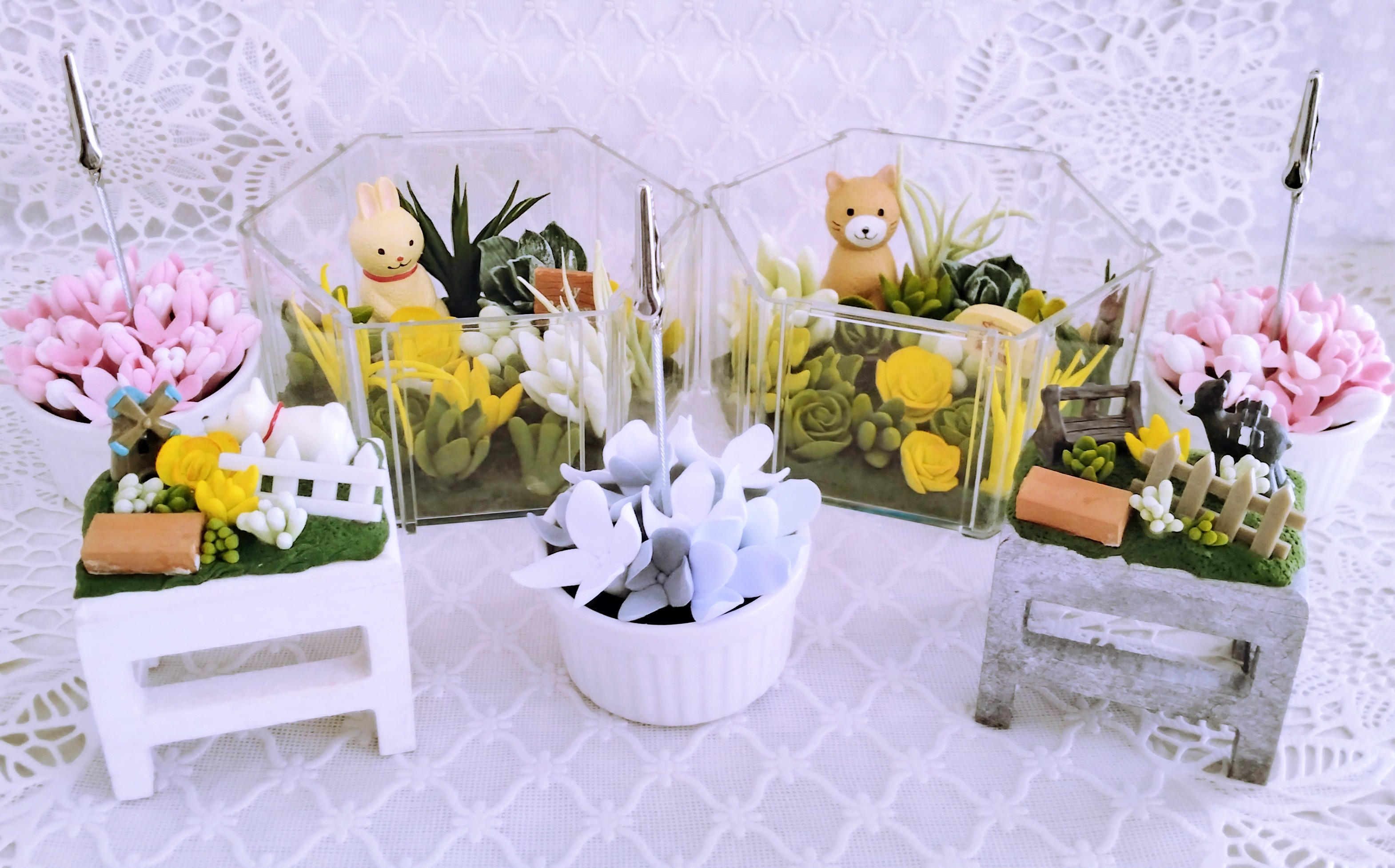 粘土新作できました🍀