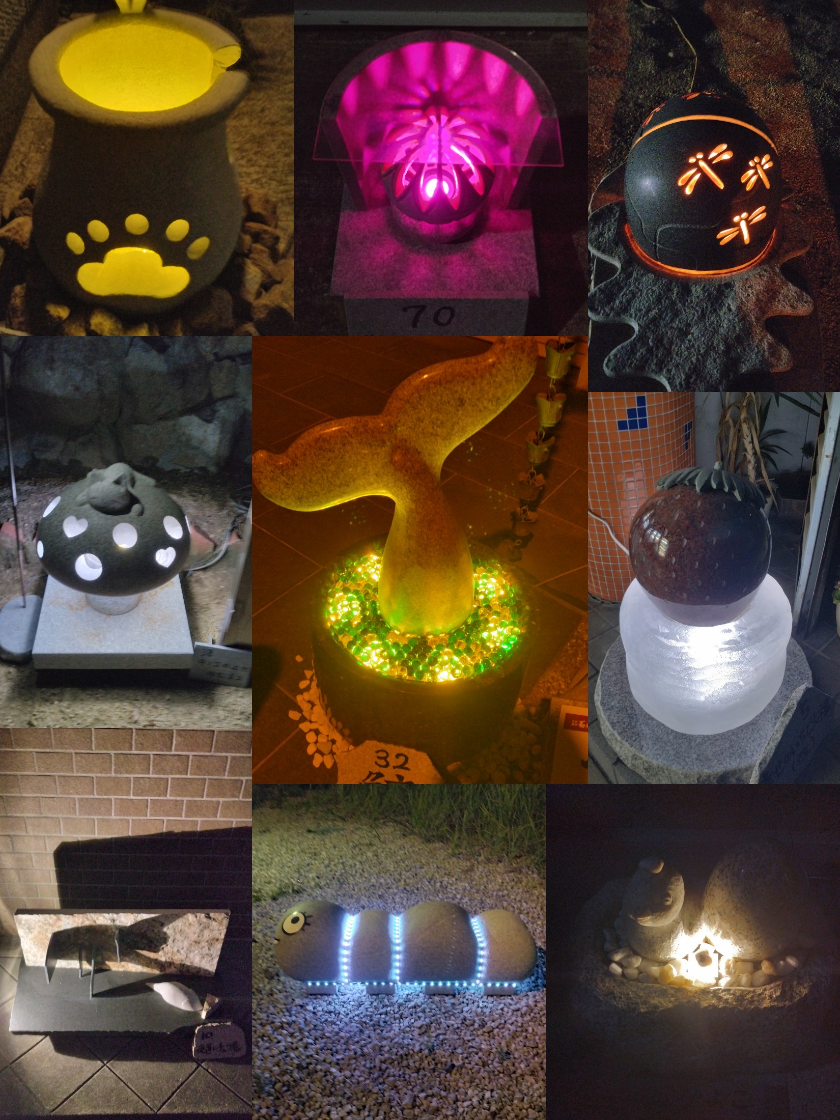 庵治石の石あかりロードに行ってきました!