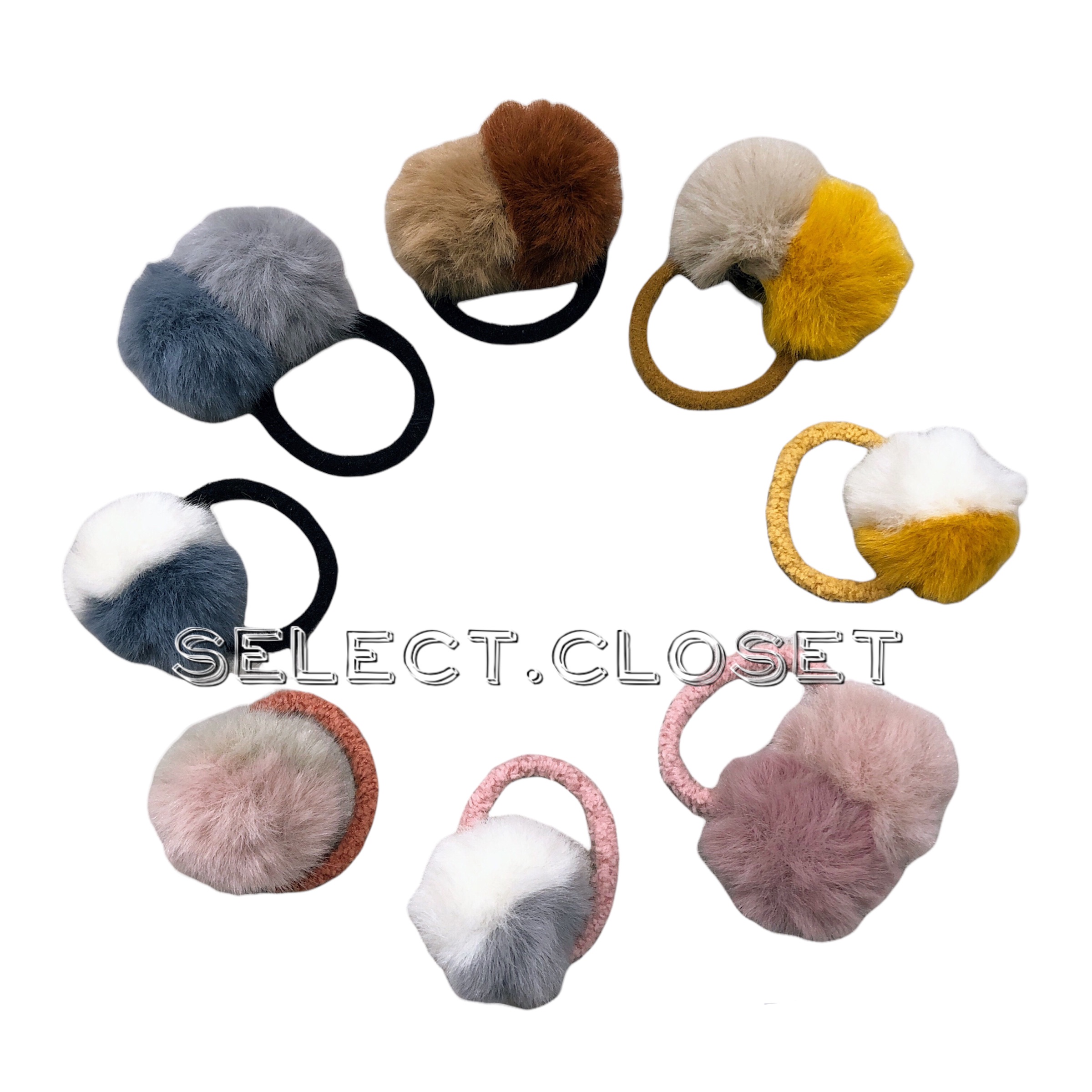 ヘアゴムもこもこ