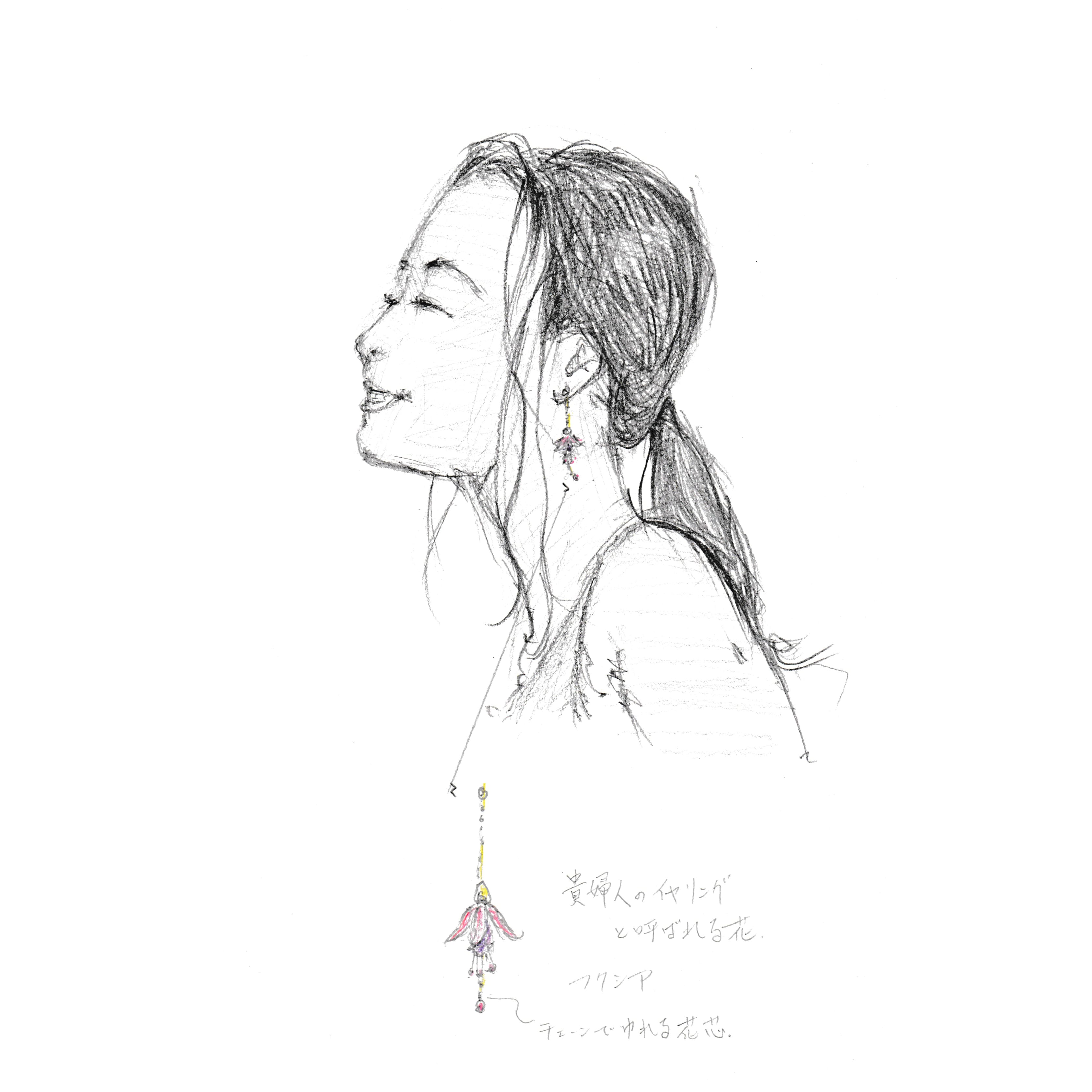 「fuchsiaピアス」原案