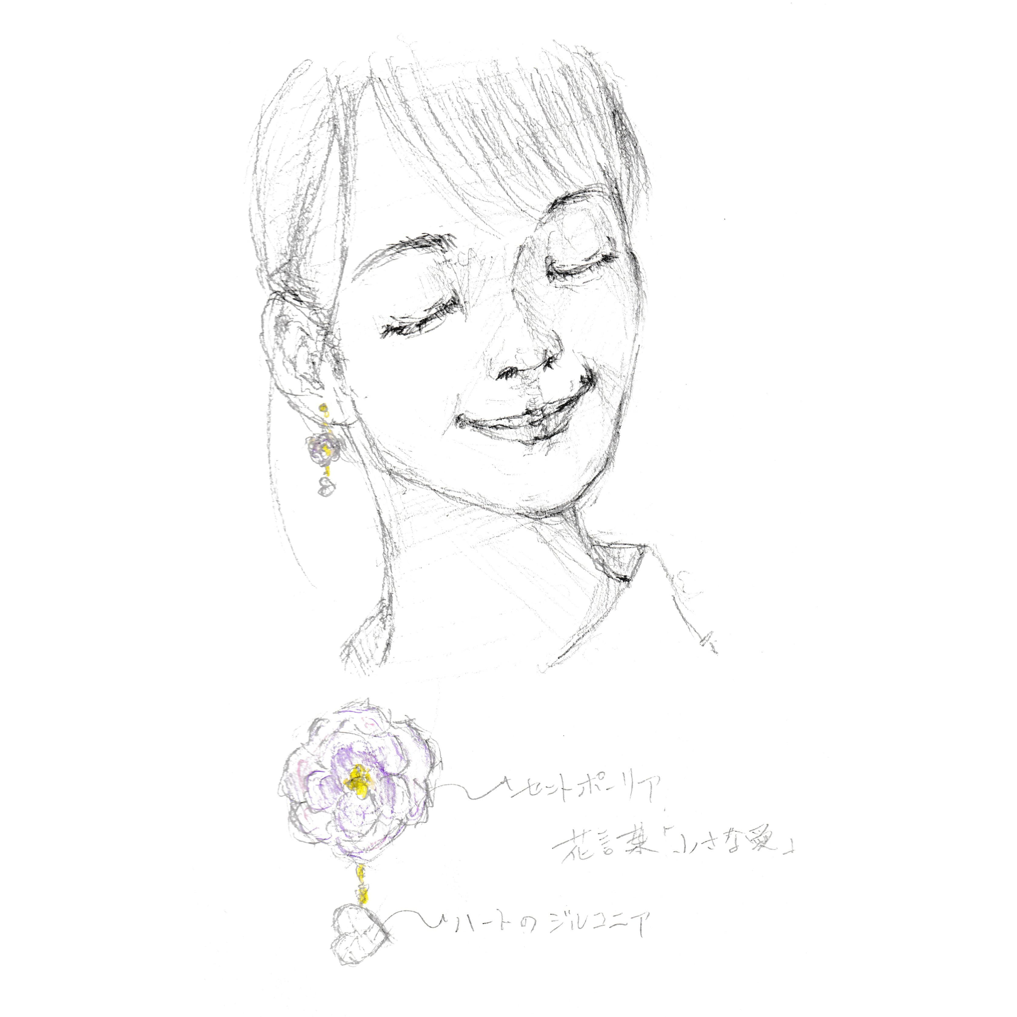 「saintpauliaピアス」原案