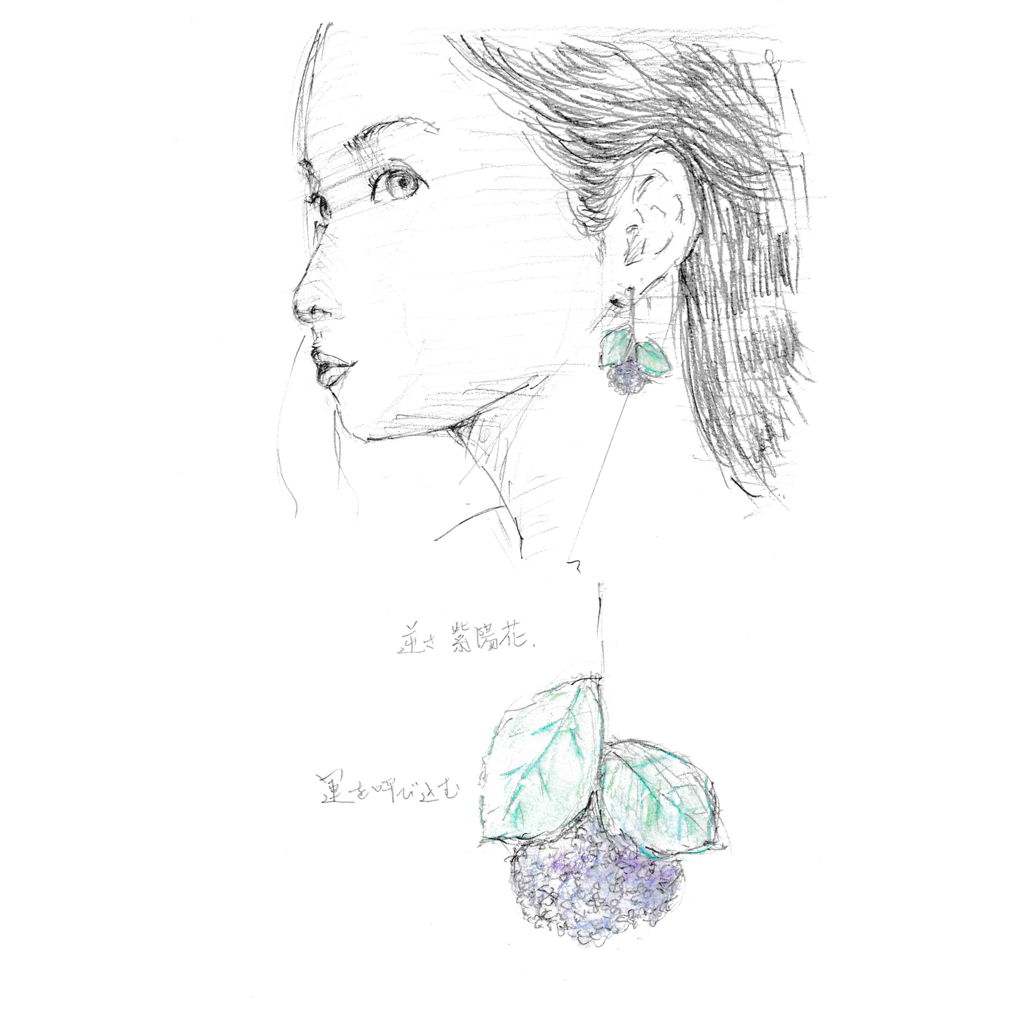 「逆さ紫陽花」原案