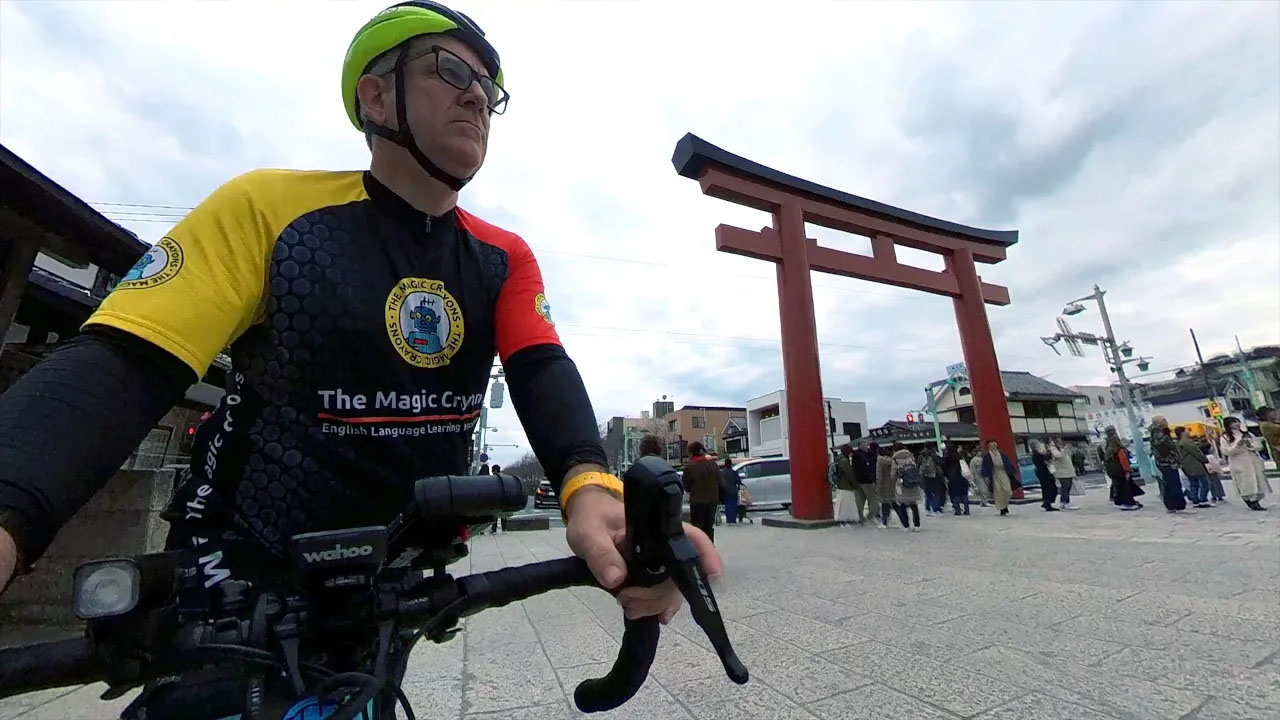 八幡宮 鎌倉から江ノ島、Insta360で日本サイクリング