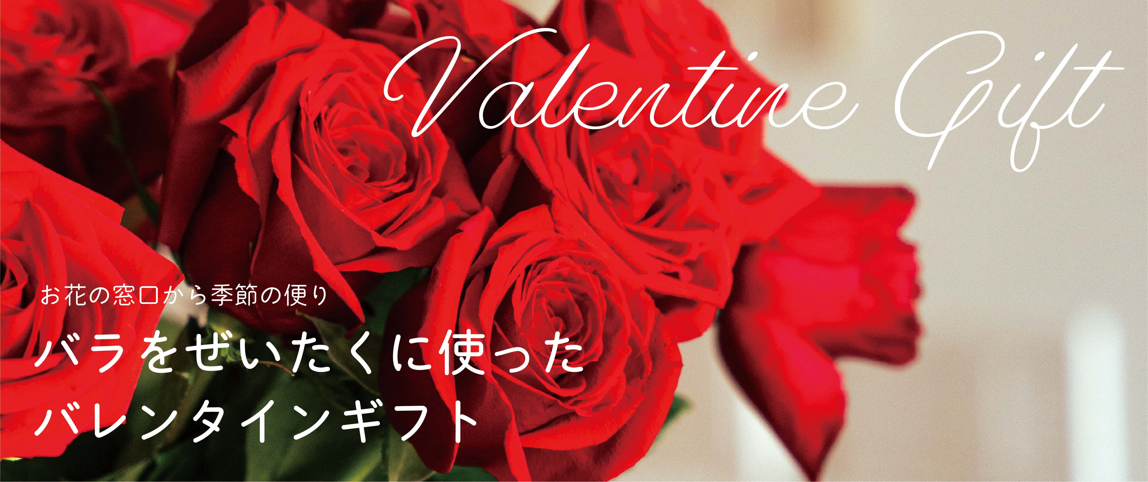 バレンタインに贈る、おしゃれな花のギフト