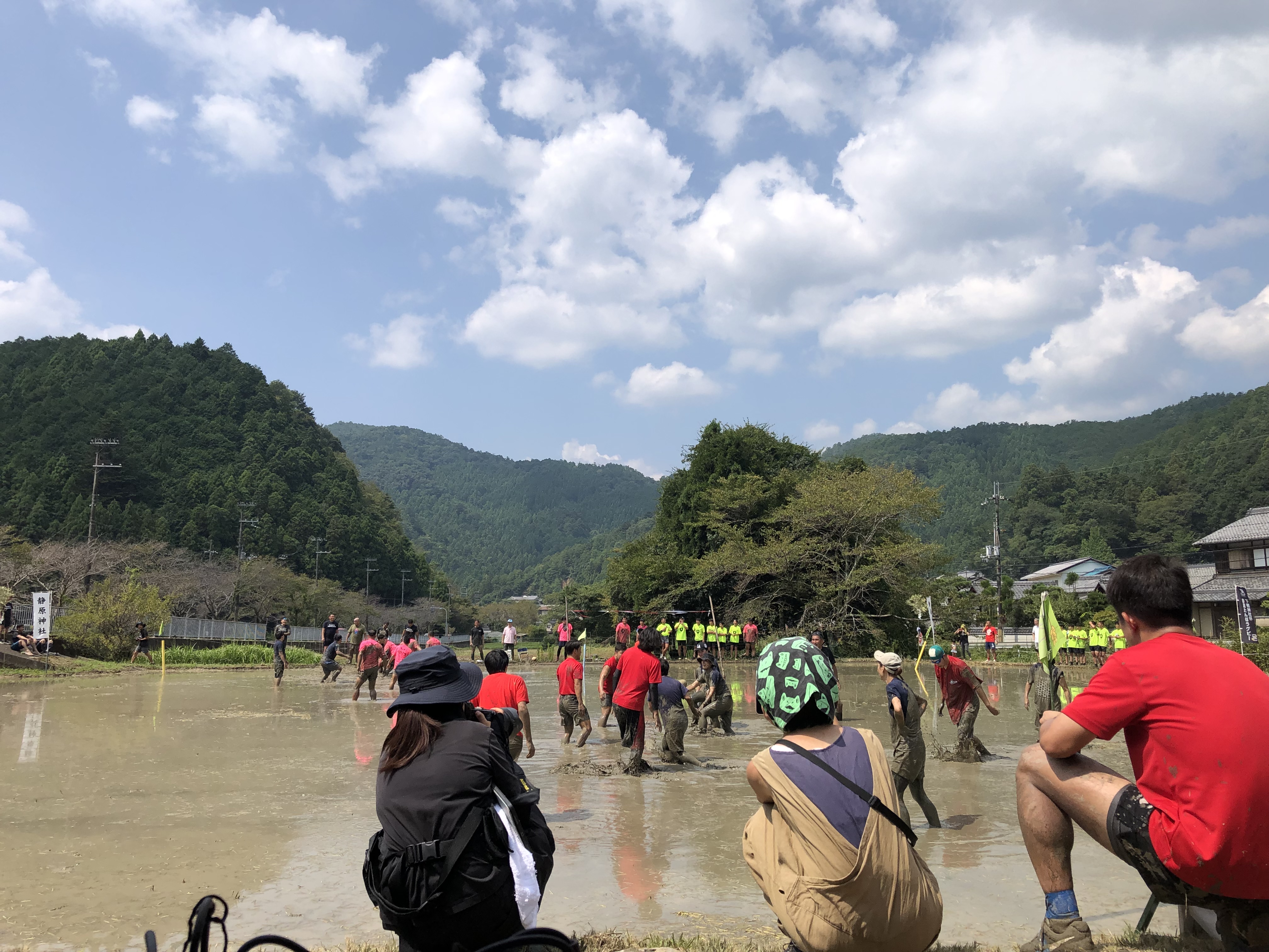 稲刈り後のたんぼラグビー！