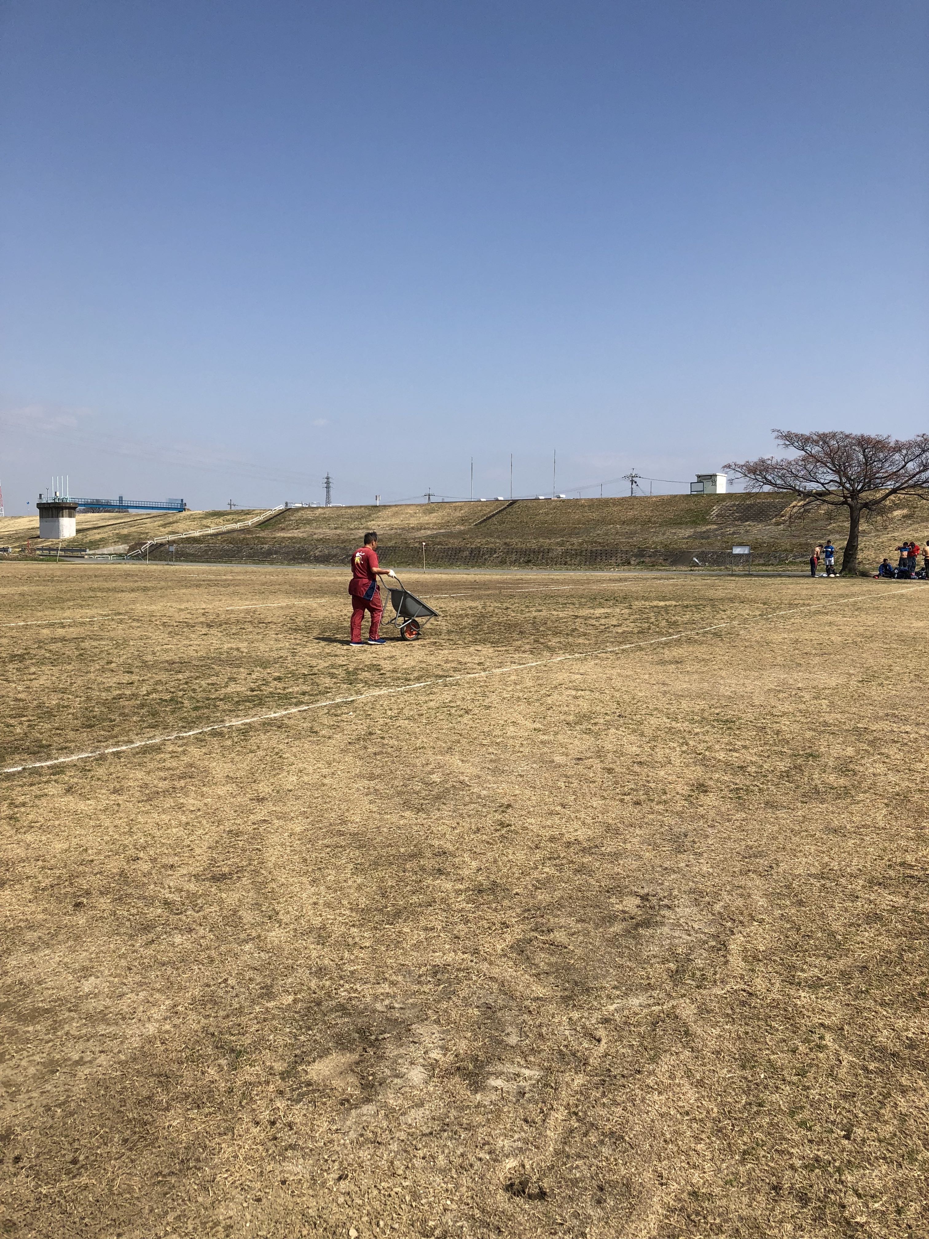 デフラグビーの合宿にて