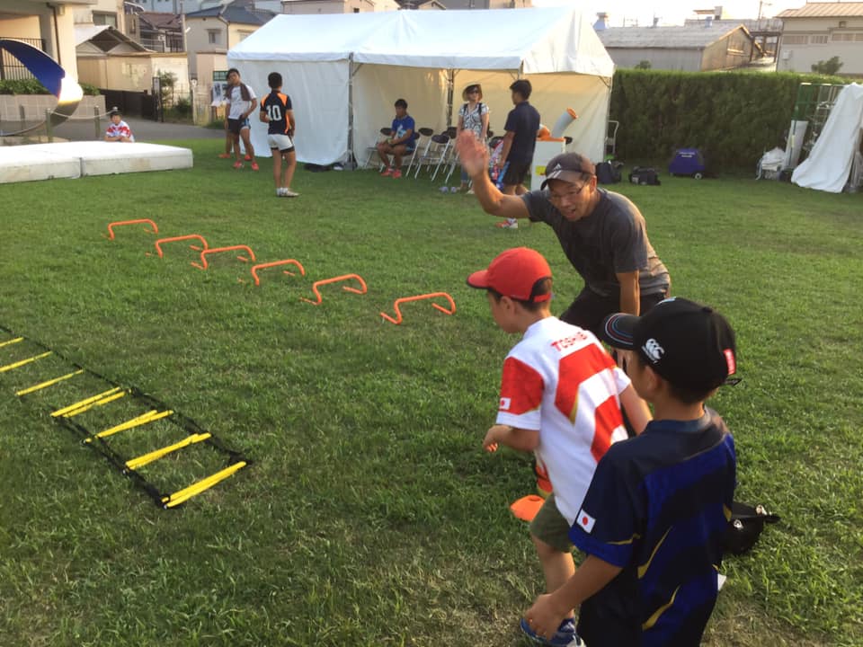「一生に一度のトライだ！」代表戦ボランティア活動