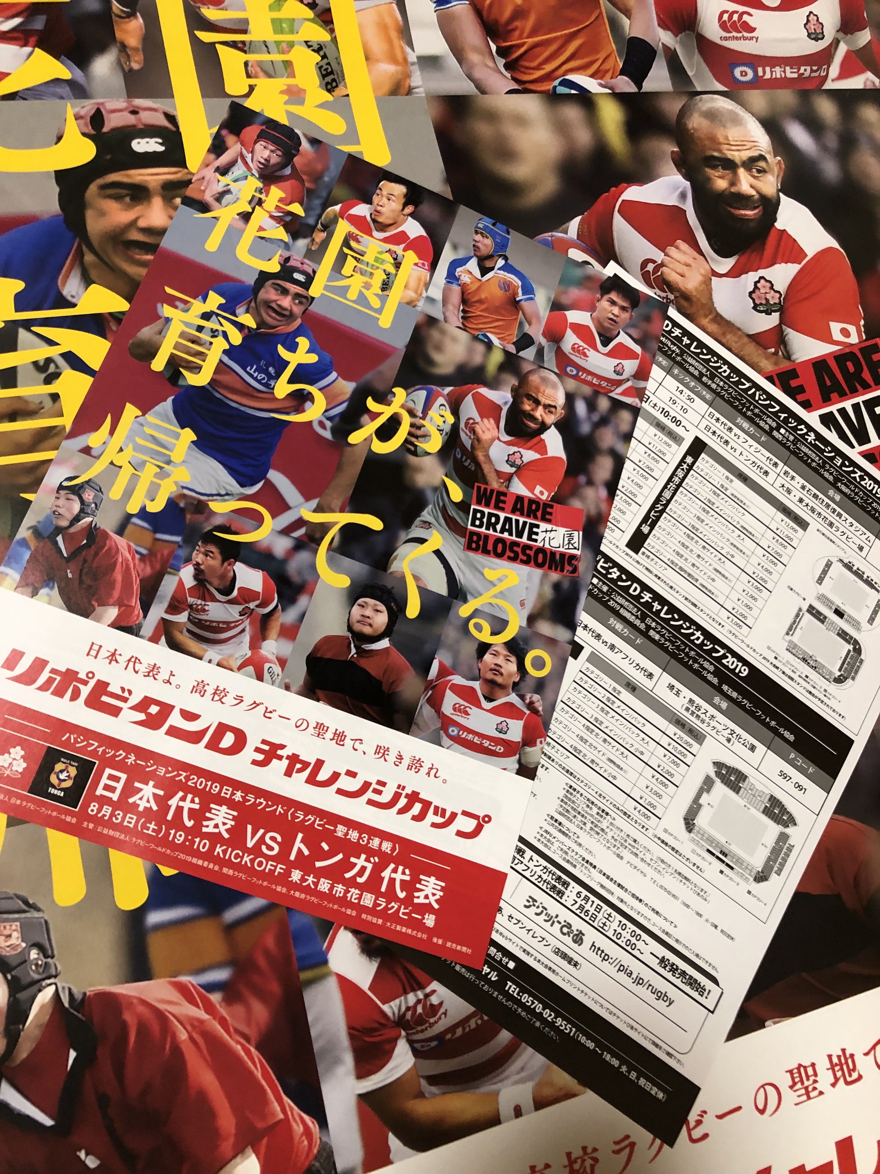 ラグビー日本代表対トンガ代表戦