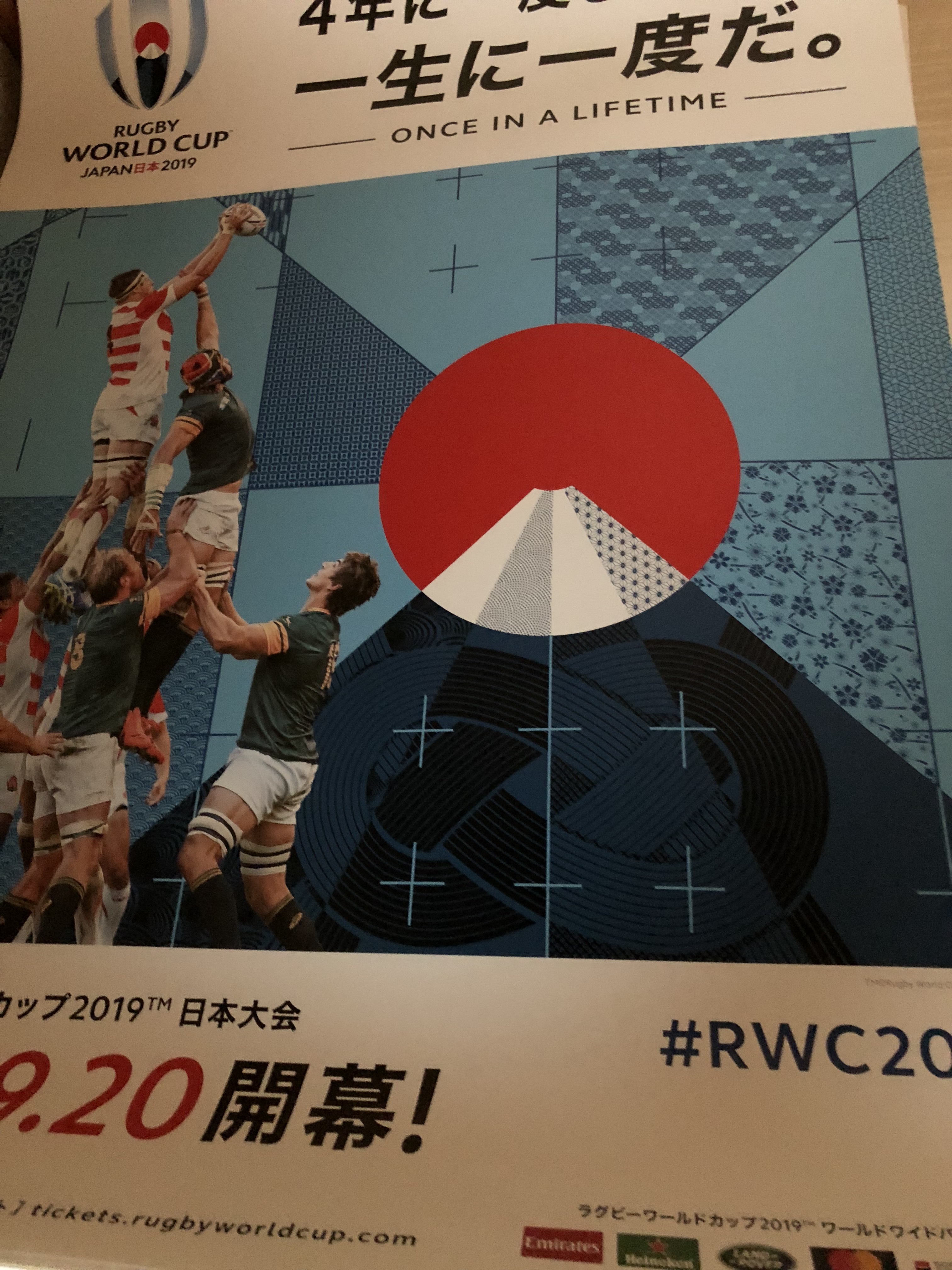 ラグビーポスター配布活動
